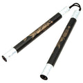 Demo II Black Practice Foam Nunchaku with Gold Dragon - Violent Art Shop