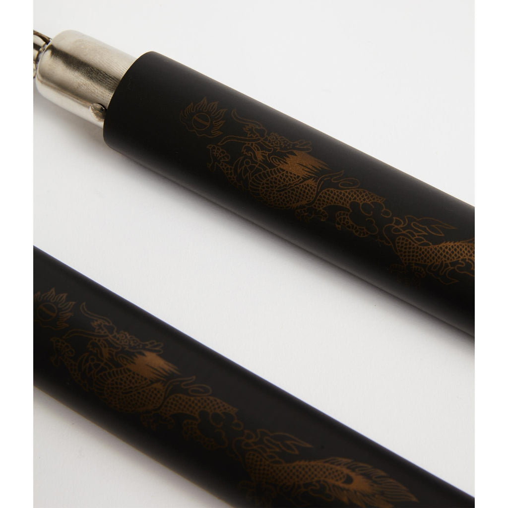 Practice Foam Chuck Nunchaku Nunchuck With Dragon II w/Chain 12" - Violent Art Shop