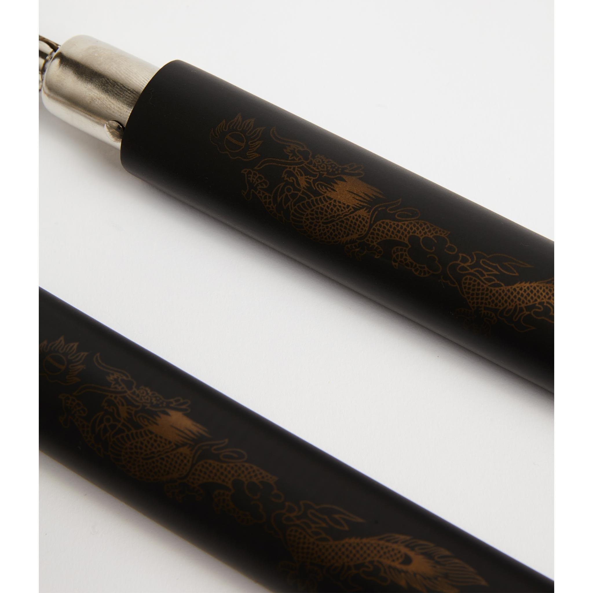 Practice Foam Chuck Nunchaku Nunchuck With Dragon II w/Chain 12" - Violent Art Shop