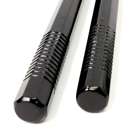 Black Octagon Nunchucks with Grip - Violent Art Shop