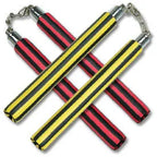 Black Striped Foam Chain Nunchaku - Violent Art Shop