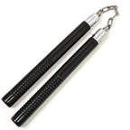 Black Wooden Nunchaku with Grip - Violent Art Shop