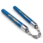 Blue Hard Rubber Nunchaku - Violent Art Shop