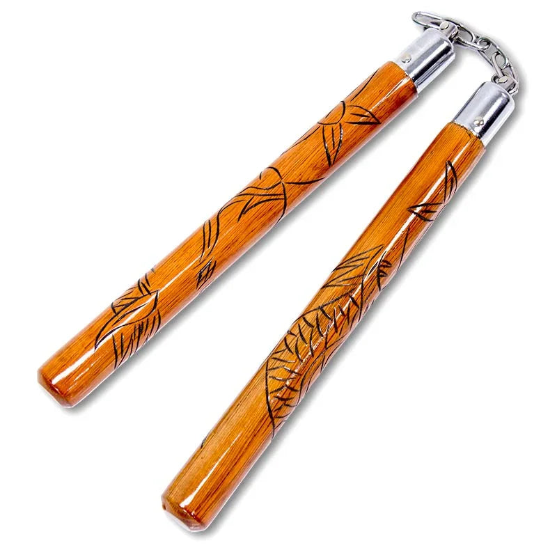 Carved Dragon Nunchaku - Violent Art Shop