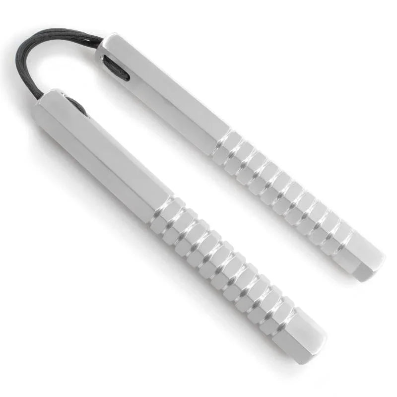 Corded Hexagon Nunchaku with Grip - Violent Art Shop