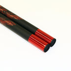 Demo III Black Practice Foam Nunchaku with Red Dragon - Violent Art Shop