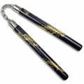 Gold Dragon Rattan Nunchaku - Violent Art Shop