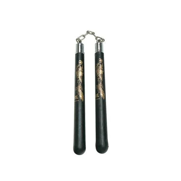 Hard Rubber Nunchaku Black - Violent Art Shop