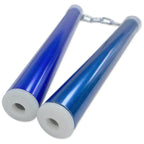 Metallic Blue Aluminum Nunchaku - Violent Art Shop