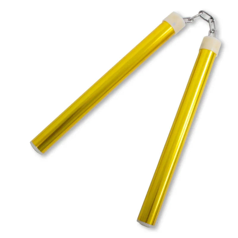 Metallic Gold Aluminum Nunchaku - Violent Art Shop