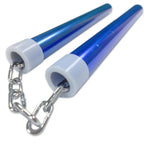 Metallic Blue Aluminum Nunchaku - Violent Art Shop