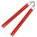 Metallic Red Aluminum Nunchaku - Violent Art Shop