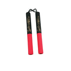 Red & Black Rubber Foam Nunchaku