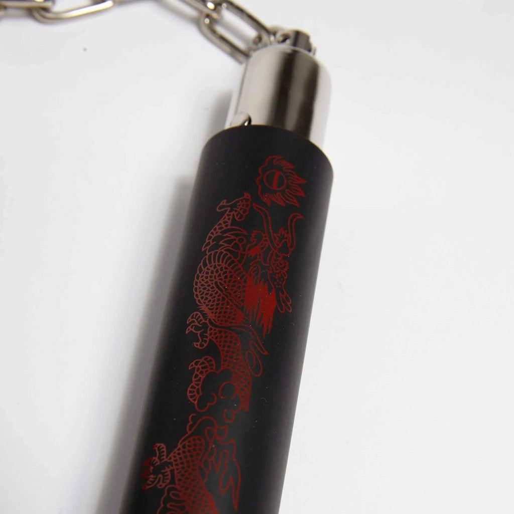 ProForce Foam Speedchuck Nunchaku Dragon Design 12" (w/Chain) - Violent Art Shop