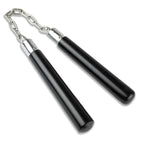 Short Black Hardwood Nunchaku - Violent Art Shop