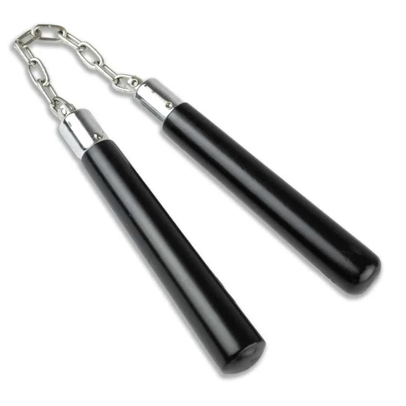 Short Black Hardwood Nunchaku - Violent Art Shop
