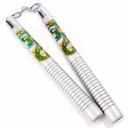 Silver Dragon Nunchaku - Violent Art Shop
