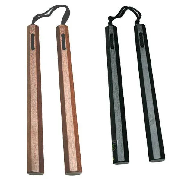 Wooden Octagon Nunchaku With Nylon Cord - Violent Art Shop