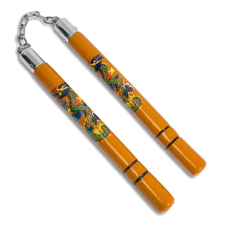 Yellow Dragon Nunchaku - Violent Art Shop